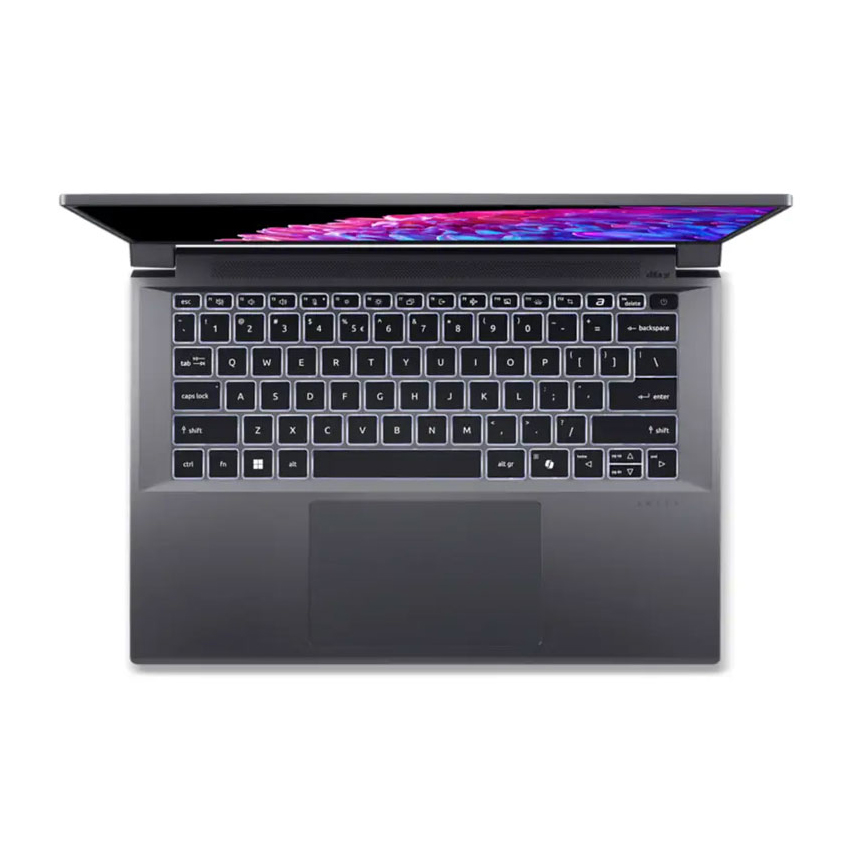 Laptop Acer Swift X AI SFX14-72G-77F9 NX.KR7SV.004 (Core Ultra 7 155H | 32GB | 1TB | RTX 4050 6G | 14.5inch OLED 2.8K | Win11 | Xám)