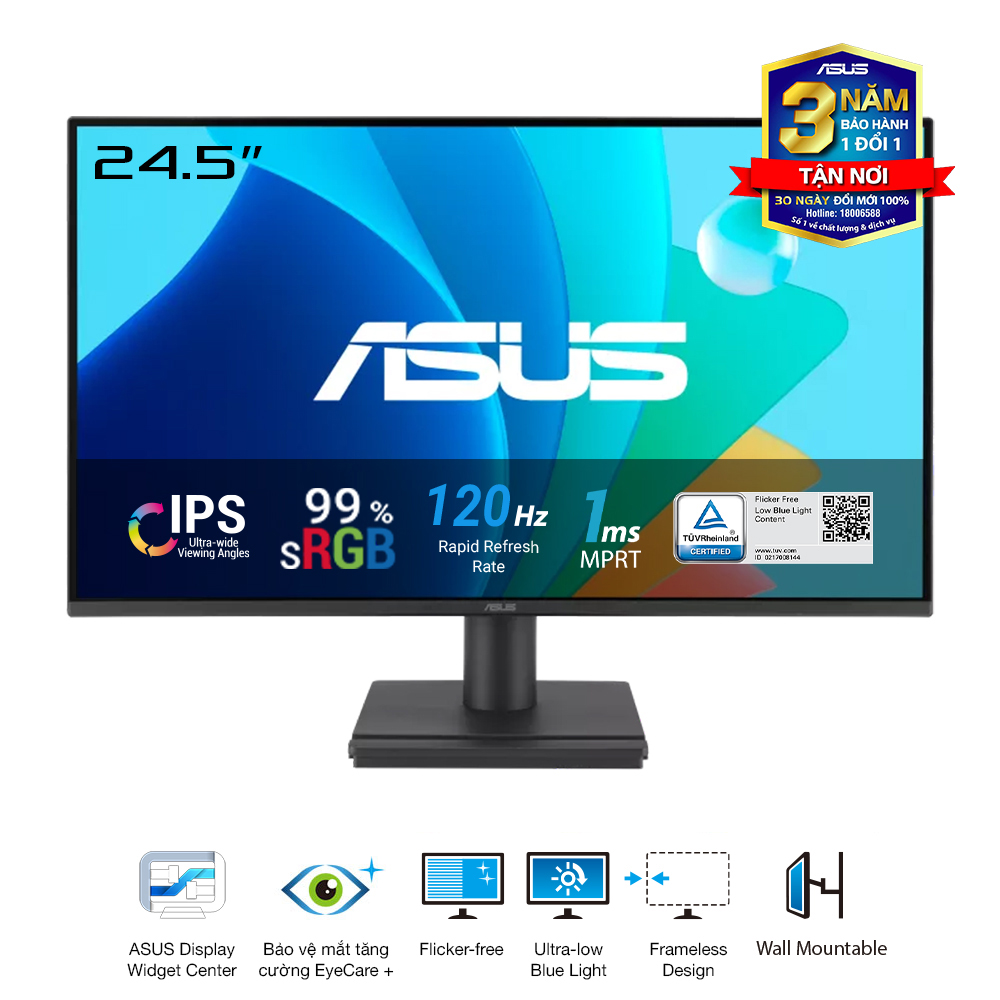 Màn Hình ASUS VA259HGA (24.5inch | FHD | 120Hz | 1ms | IPS | Speaker)