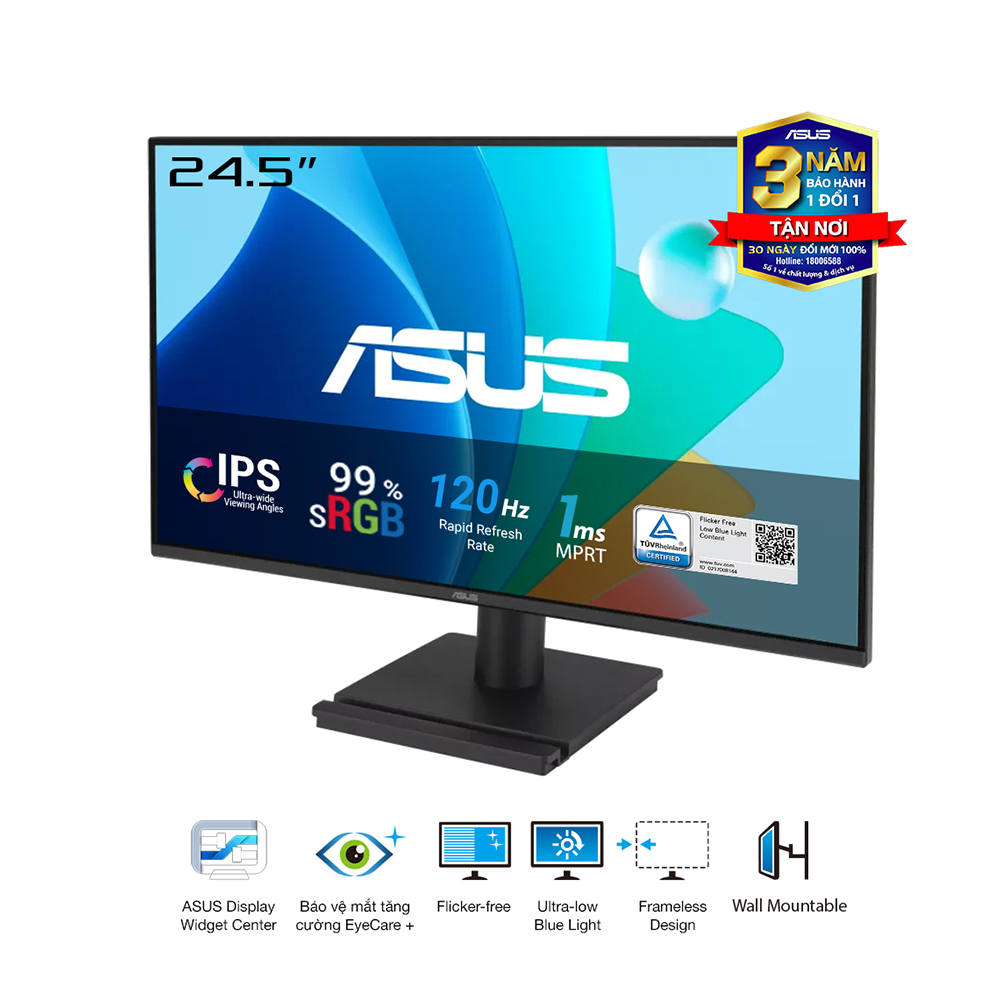Màn Hình ASUS VA259HGA (24.5inch | FHD | 120Hz | 1ms | IPS | Speaker)